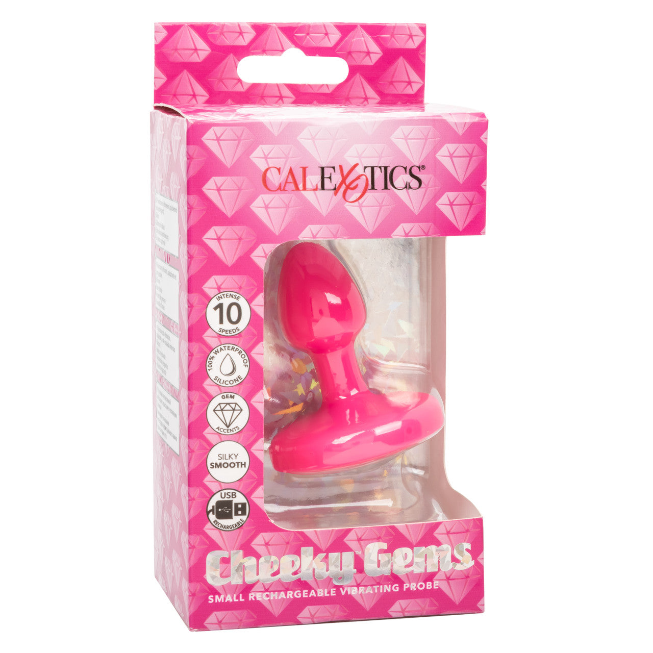 Calexotics CHEEKY GEMS Small Rechargeable Vibrating Butt Plug