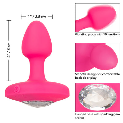 Calexotics CHEEKY GEMS Small Rechargeable Vibrating Butt Plug