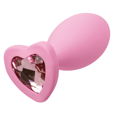 Calexotics FIRST TIME HEART SHAPED CRYSTAL BOOTY DUO KIT 2 Piece Anal Training Kit with Graduated Butt Plugs