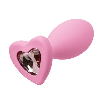 Calexotics FIRST TIME HEART SHAPED CRYSTAL BOOTY DUO KIT 2 Piece Anal Training Kit with Graduated Butt Plugs