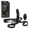 Calexotics HER ROYAL HARNESS ME2 Remote Rumbler Black Rechargeable Vibrating Strap on Harness Kit with Remote Control