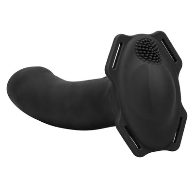 Calexotics HER ROYAL HARNESS ME2 Remote Rumbler Black Rechargeable Vibrating Strap on Harness Kit with Remote Control