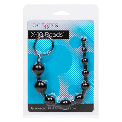 Calexotics X 10 Beads Black Anal Beads
