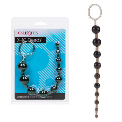 Calexotics X 10 Beads Black Anal Beads