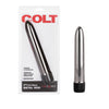 Colt METAL ROD Smooth Multispeed Battery Powered Vibrator 7 inch Silver