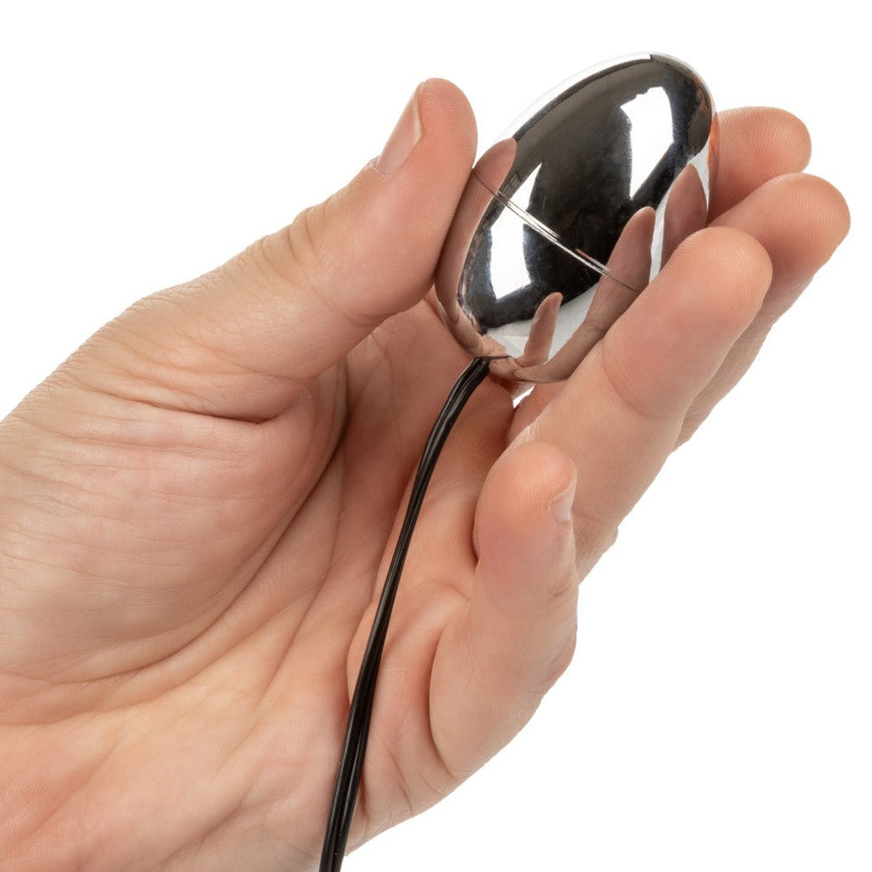 Colt POWER BULLET Silver Egg Bullet Vibrator with Remote Control