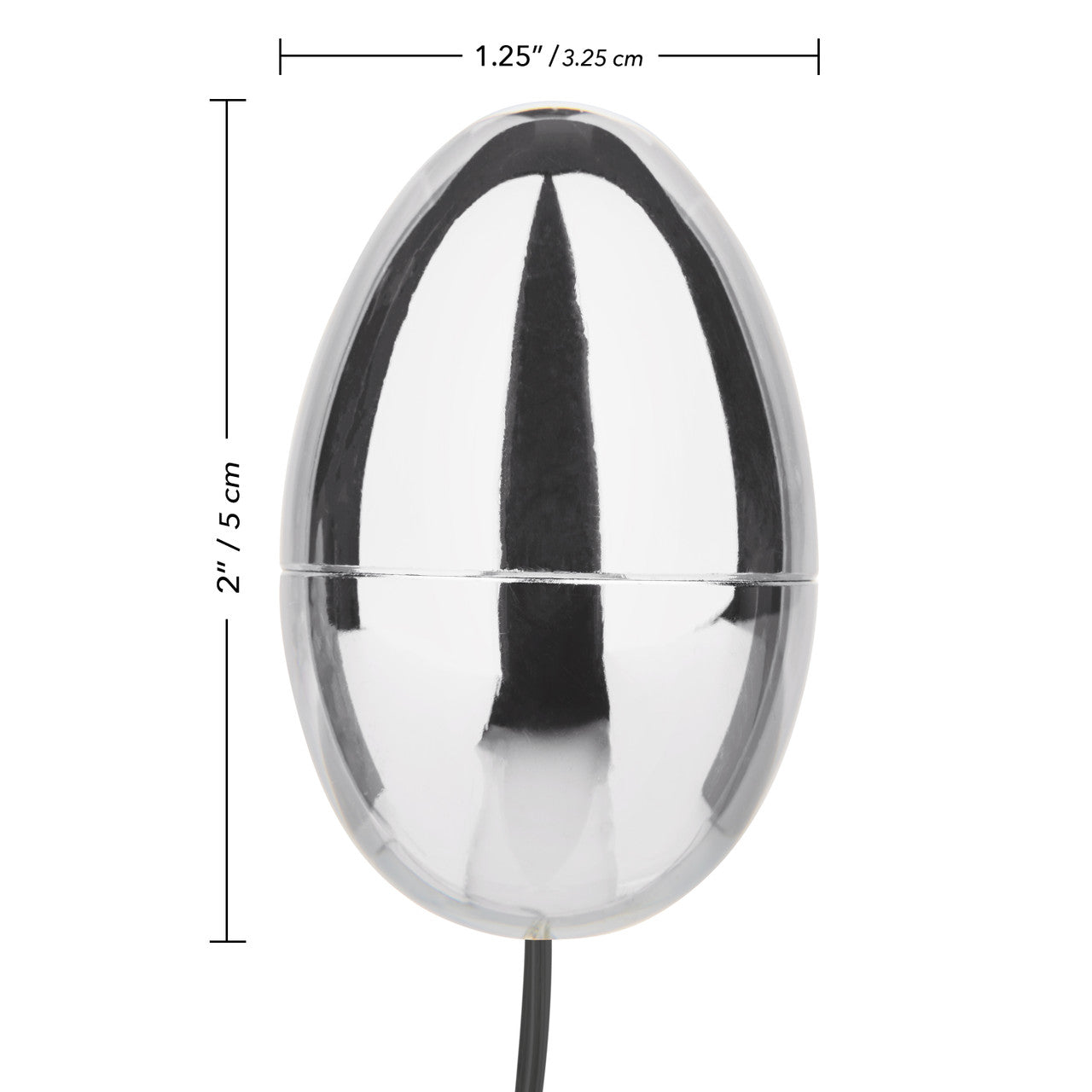 Colt POWER BULLET Silver Egg Bullet Vibrator with Remote Control