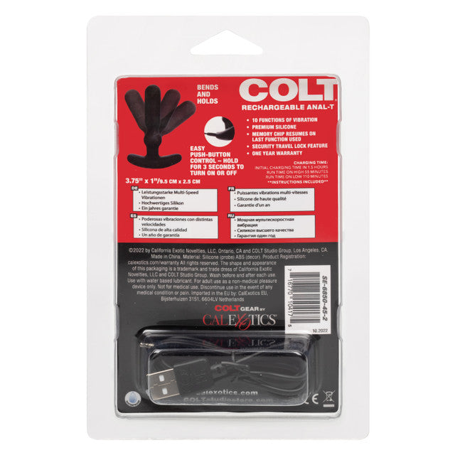 Colt RECHARGEABLE ANAL-T Flexible Vibrating Butt Plug