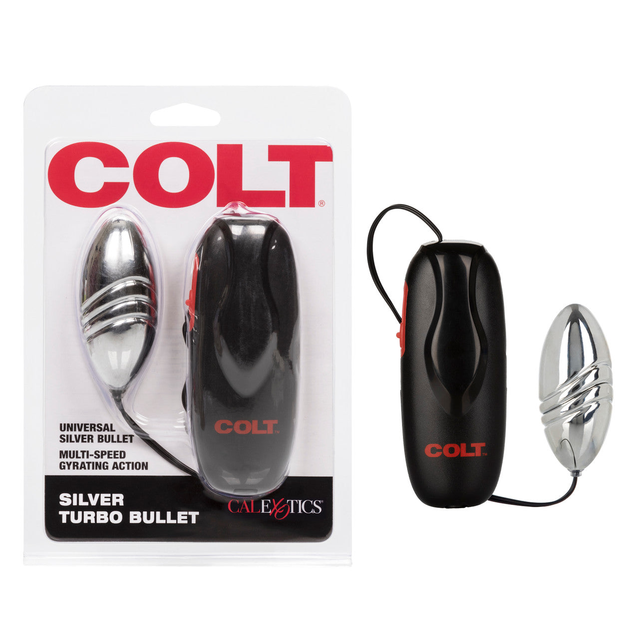 Colt SILVER TURBO BULLET Vibrator with Remote Control