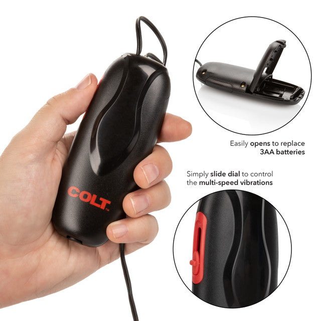 Colt SILVER TURBO BULLET Vibrator with Remote Control