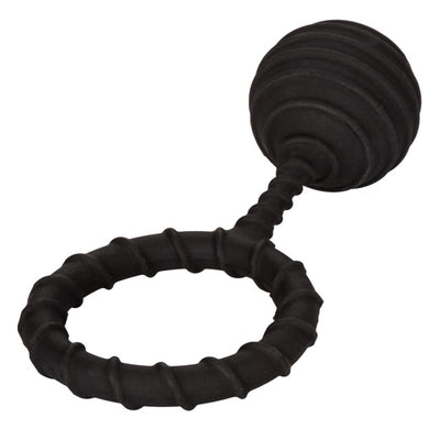 Colt WEIGHTED RING WITH WEIGHTED BALL XL Black Stretchy Cock Ring