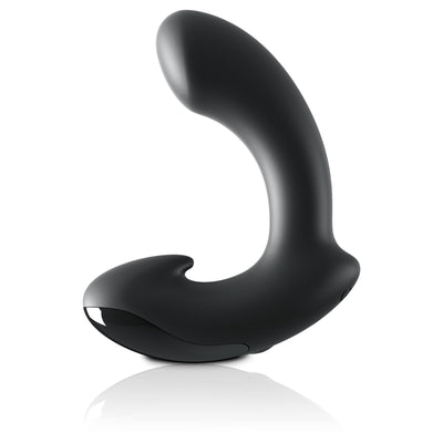Control by Sir Richards SILICONE P-SPOT MASSAGER Black Prostate Vibrator