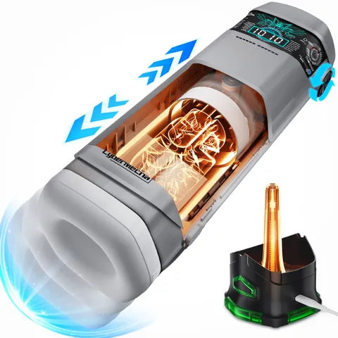 CyberSkin B-Titan Automatic Male Masturbator - Grey