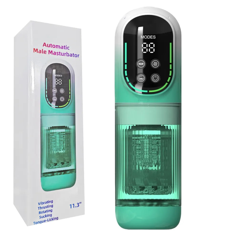Automatic Male Masturbator Rechargeable - Vibrating & Suction Stroker