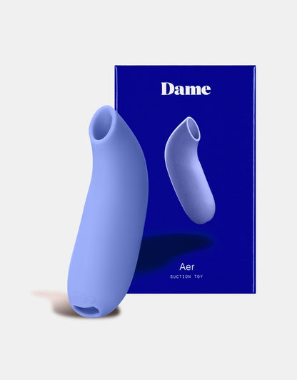 Dame AER Pressure Wave Suction Clitoral Stimulator - Purple