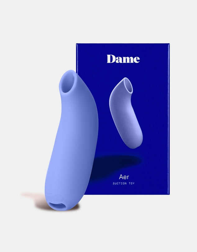 Dame AER Pressure Wave Suction Clitoral Stimulator - Purple