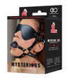 DOMINATION RESTRAINTS - MYSERIOUS EYE MASK HARNESS WITH SILICONE BALL GAG