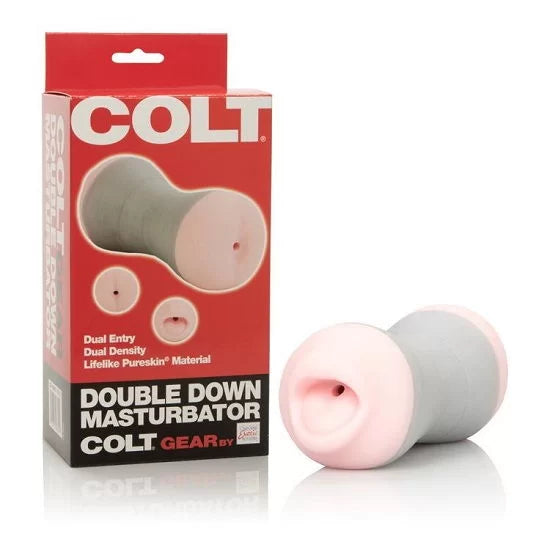 Colt DOUBLE DOWN MALE MASTURBATOR Dual Entry Mouth and Ass