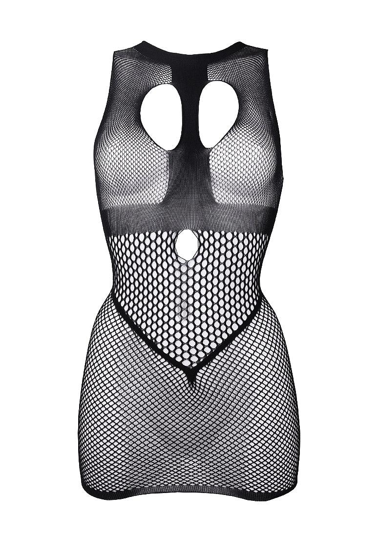Le Desir Bliss Lingerie DUO NET OPEN CUP MINI DRESS