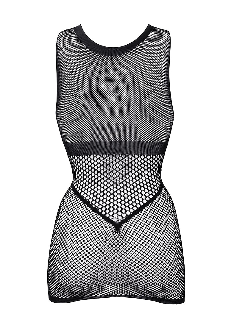 Le Desir Bliss Lingerie DUO NET OPEN CUP MINI DRESS