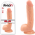 Deepin 9 inch Realistic Dong with Balls and Suction Cup Mount Base Flesh Dildo