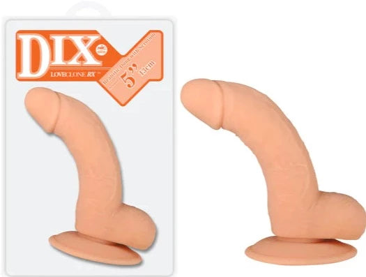 Dix Realistic Dong with Balls and Suction Cup 5 inch