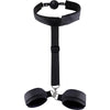 Domination Restraints DESIRE BONDAGE WRIST CUFFS WITH BALL GAG