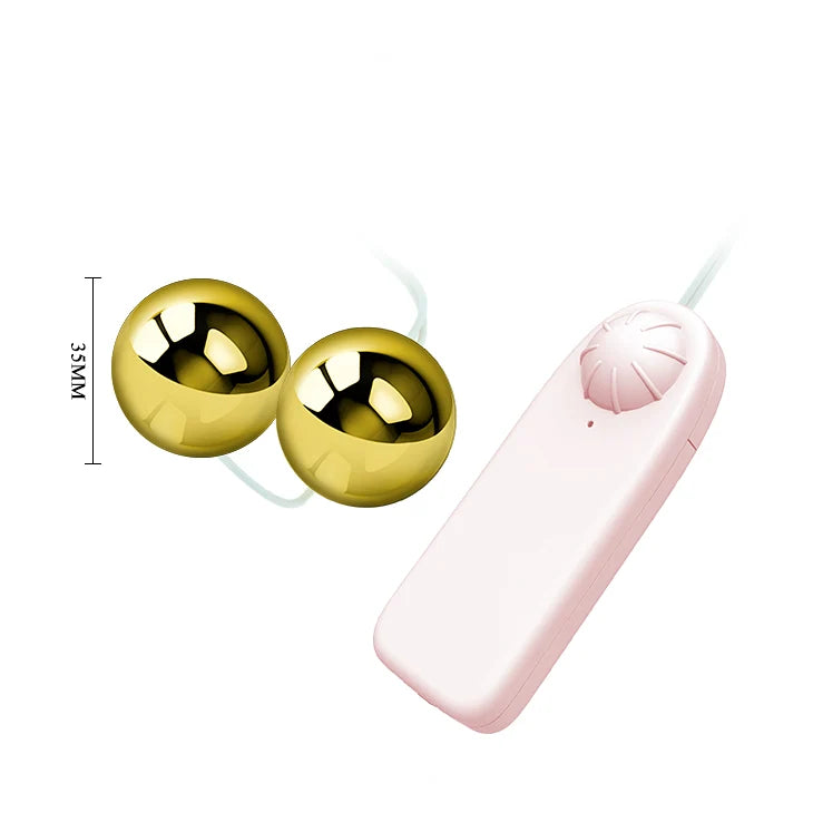 Golden Kegel Balls Vibrating