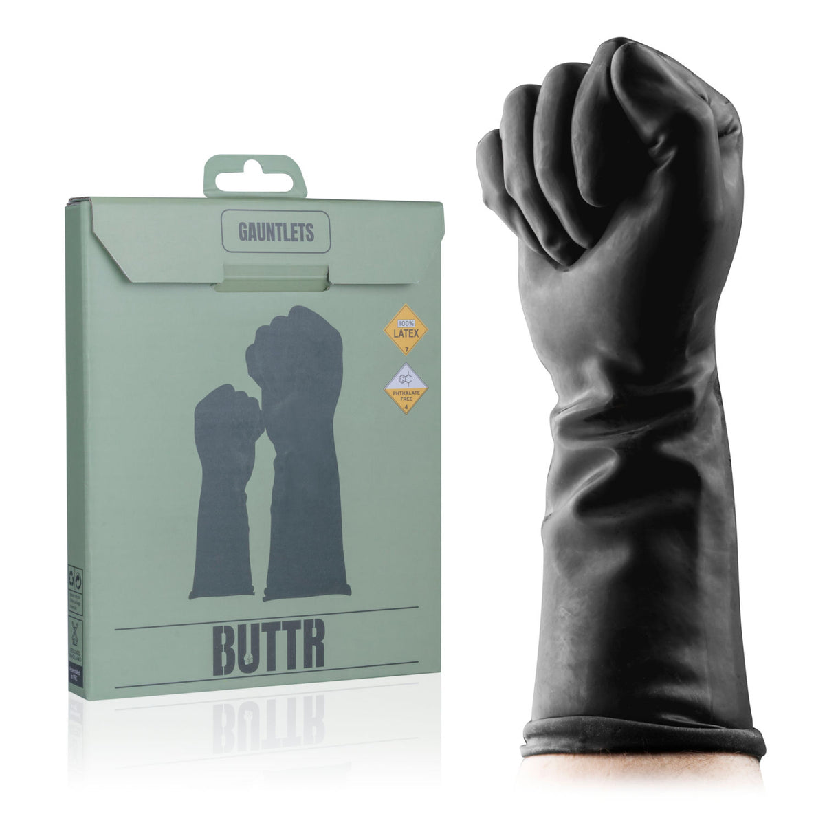 Buttr – Gauntlets Latex Fisting Gloves (Black)