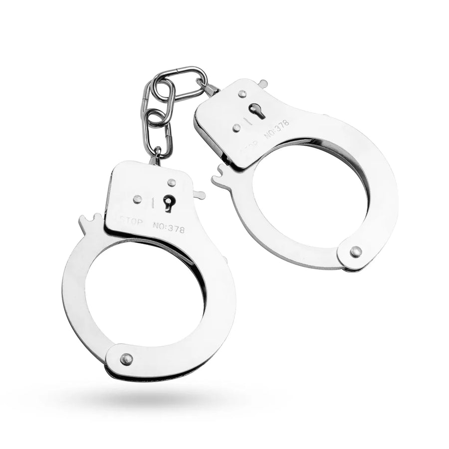 Easytoys METAL CUFFS Silver Solid Handcuffs