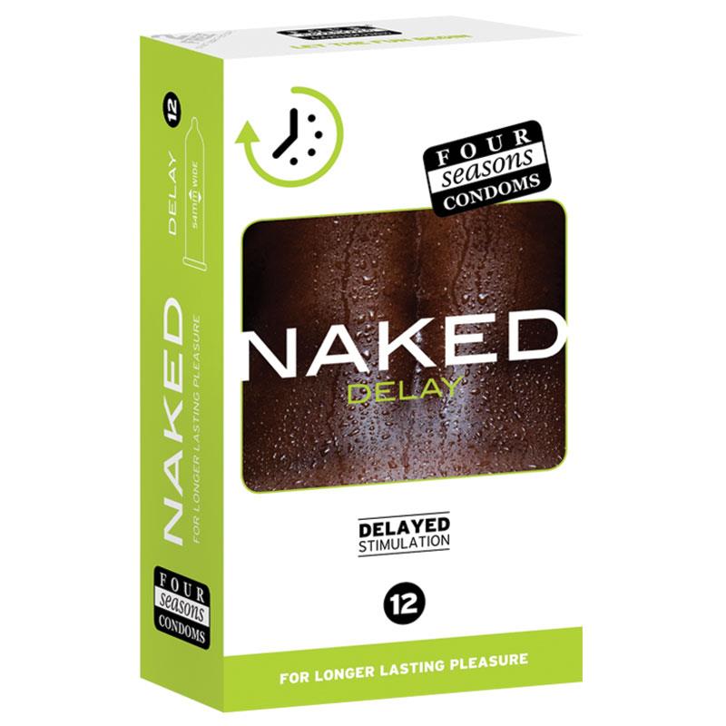 Four Seasons Naked Delay Condoms – 6 Pack | Longer Lasting Pleasure