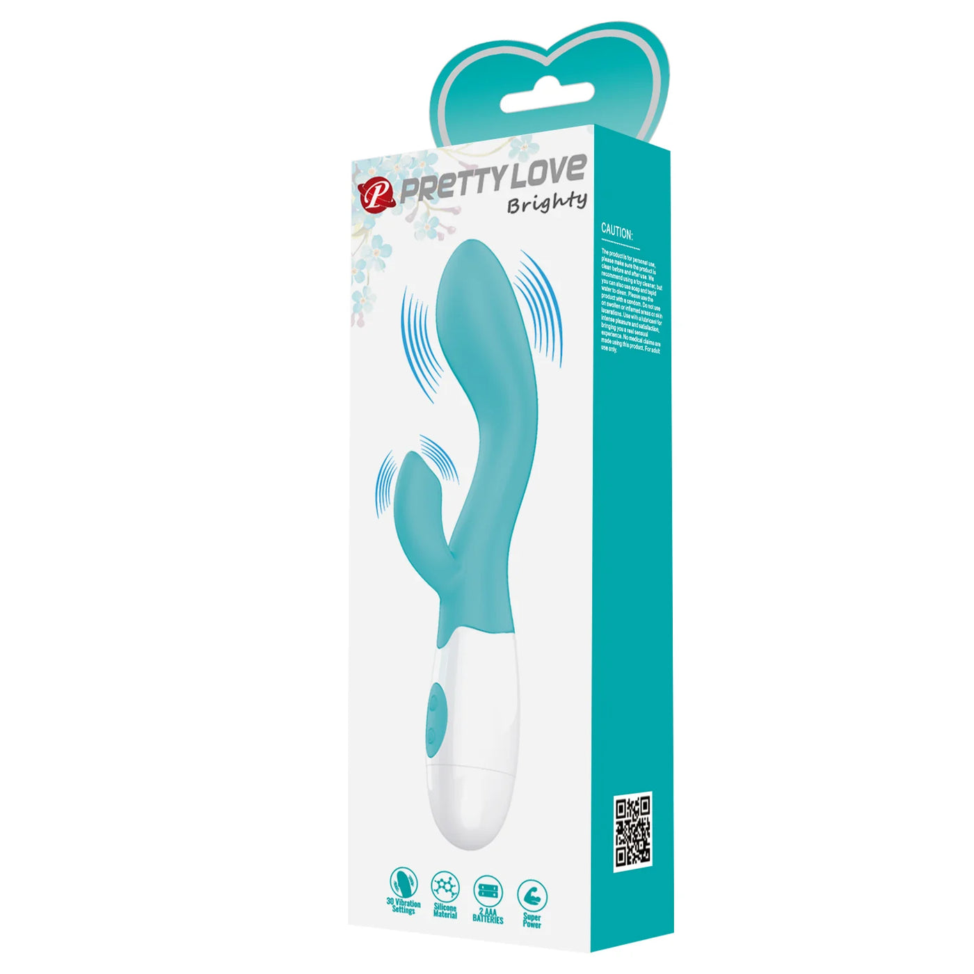 Pretty Love Brighty 30 Function Rabbit Vibrator TEAL