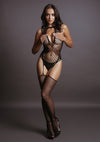 Le Desir Bliss Lingerie BODYSTOCKING FISH AND FENCE NET Black