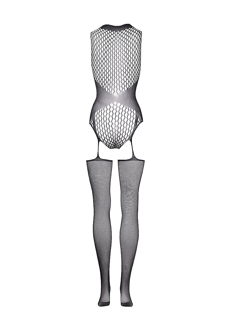 Le Desir Bliss Lingerie BODYSTOCKING FISH AND FENCE NET Black
