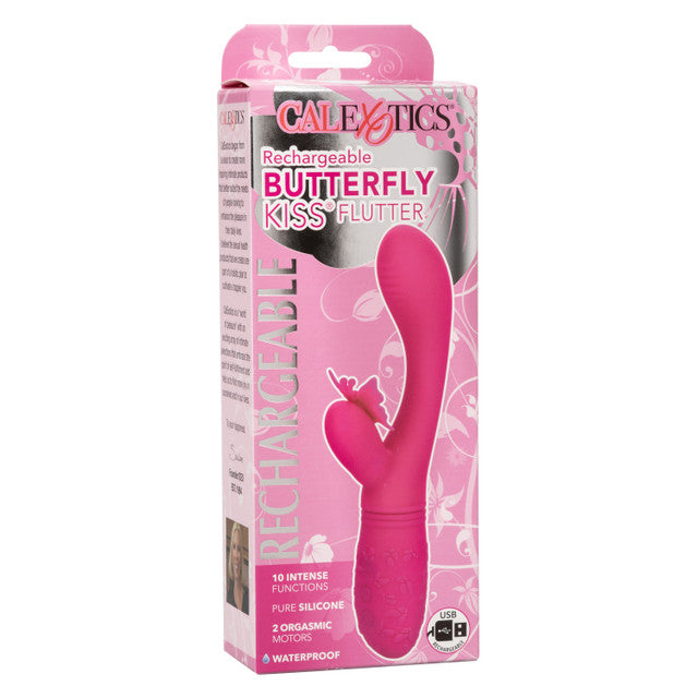 CaleXOtics BUTTERFLY KISS FLUTTER G-Spot Vibrator with Clitoral Fluttering Wings