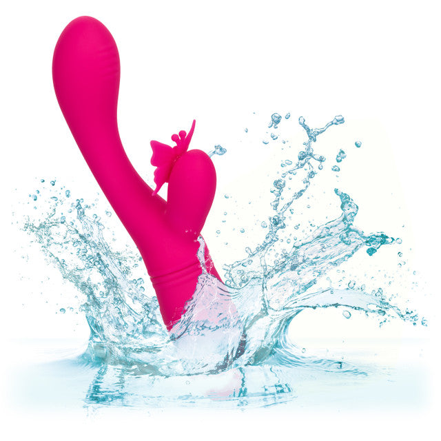 CaleXOtics BUTTERFLY KISS FLUTTER G-Spot Vibrator with Clitoral Fluttering Wings