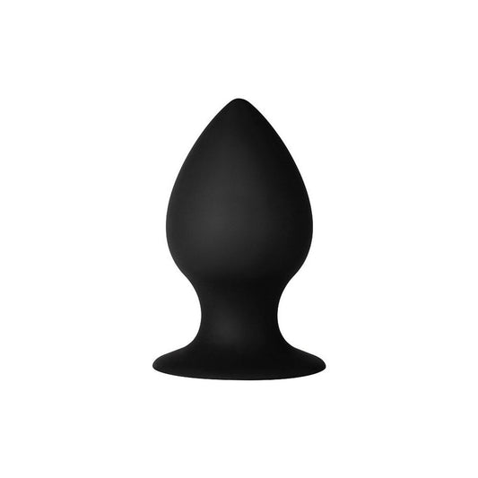 Forto F-98 Silicone Cone Butt Plug Medium Black