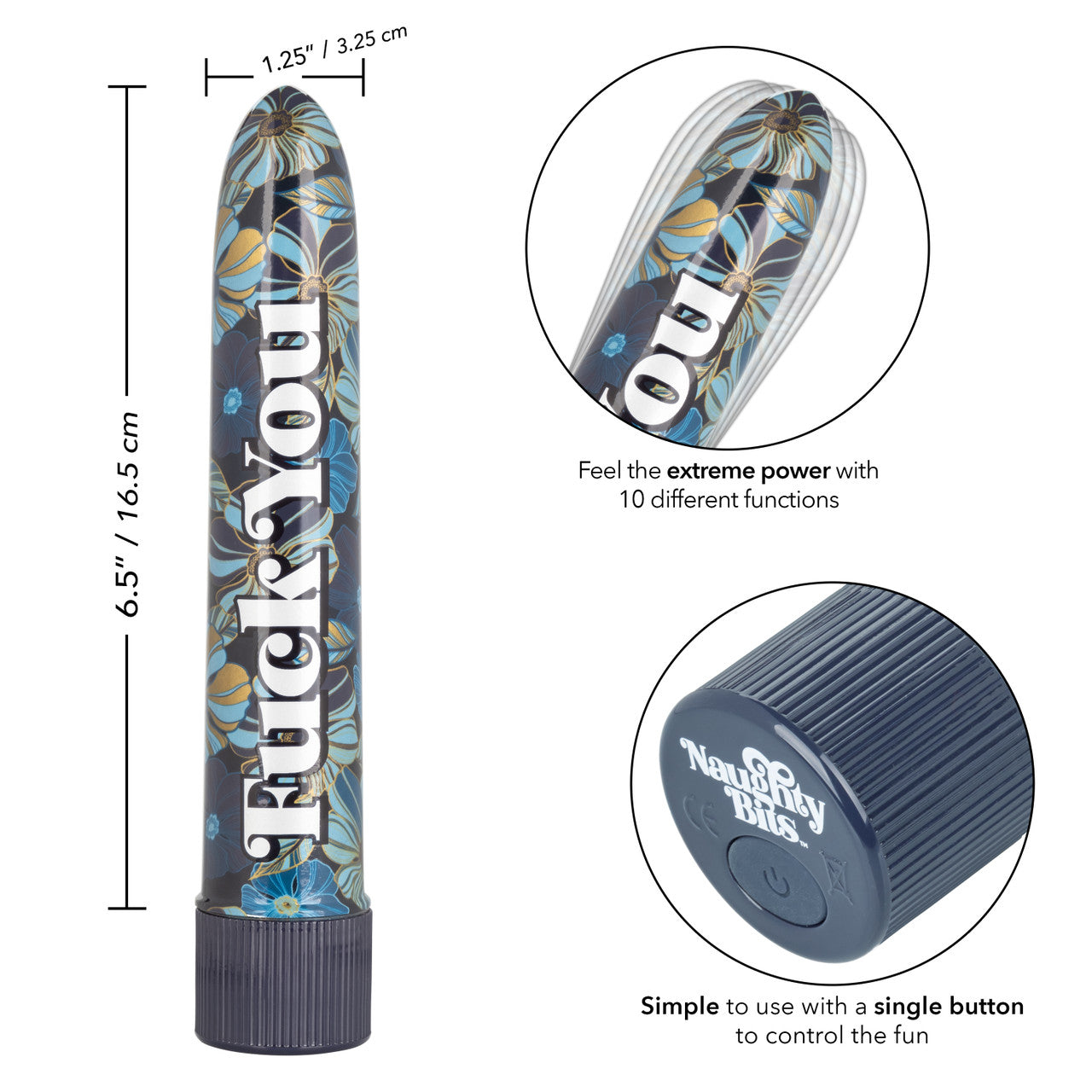 Naughty Bits FUCK YOU Powerful Personal Vibrator