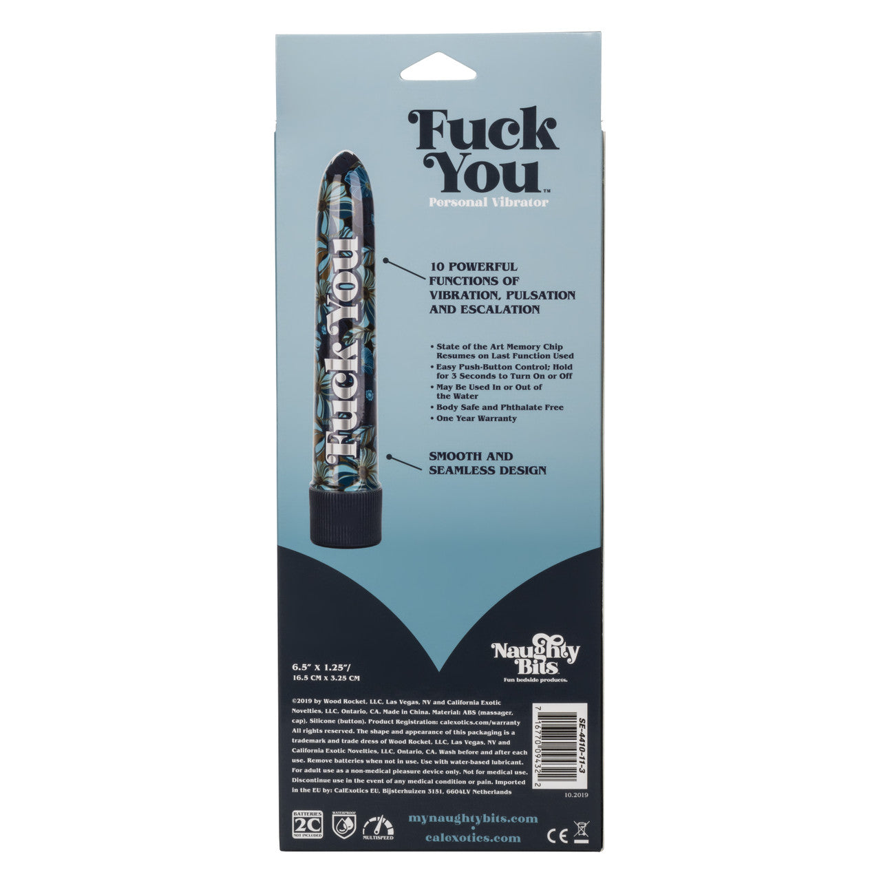 Naughty Bits FUCK YOU Powerful Personal Vibrator