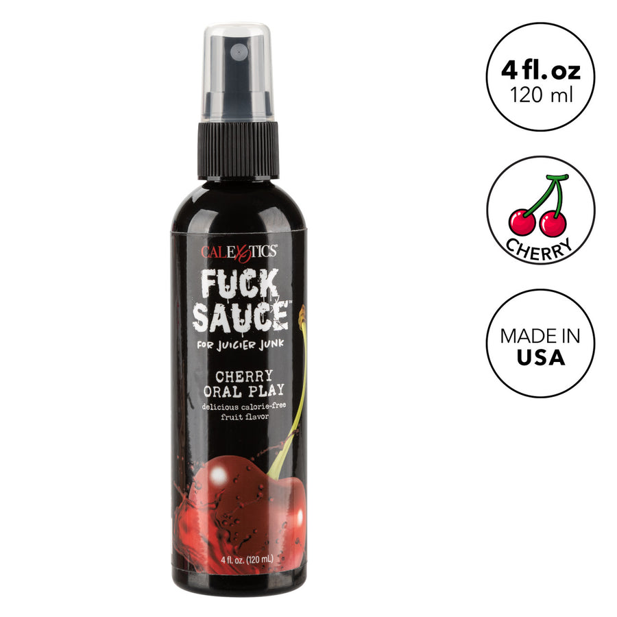 Fuck Sauce CHERRY ORAL PLAY Spray Delicious Calorie-Free Fruit Flavor 120ml
