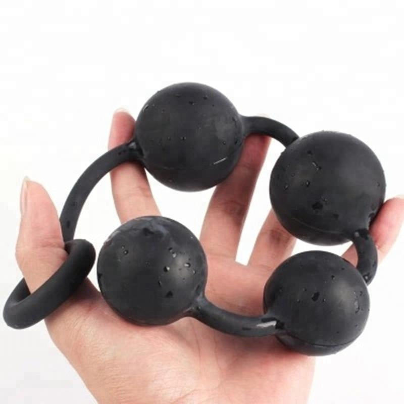 Medium Silicone Anal Beads 39 cm long with a bead diameter of 4cm