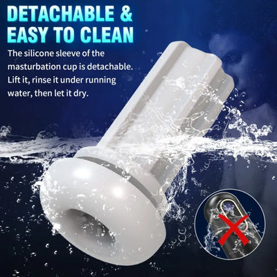 Doris 9-Speed Vibrating 5-Mode Sucking 3-Speed Thrusting Male Masturbator - Heating & Sound