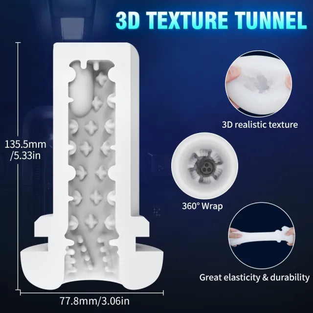 Doris 9-Speed Vibrating 5-Mode Sucking 3-Speed Thrusting Male Masturbator - Heating & Sound