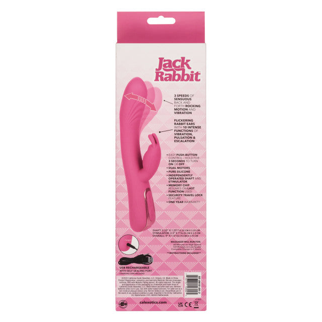 Jack Rabbit ELITE ROCKING RABBIT Pink Come Hither G-spot Rabbit Vibrator