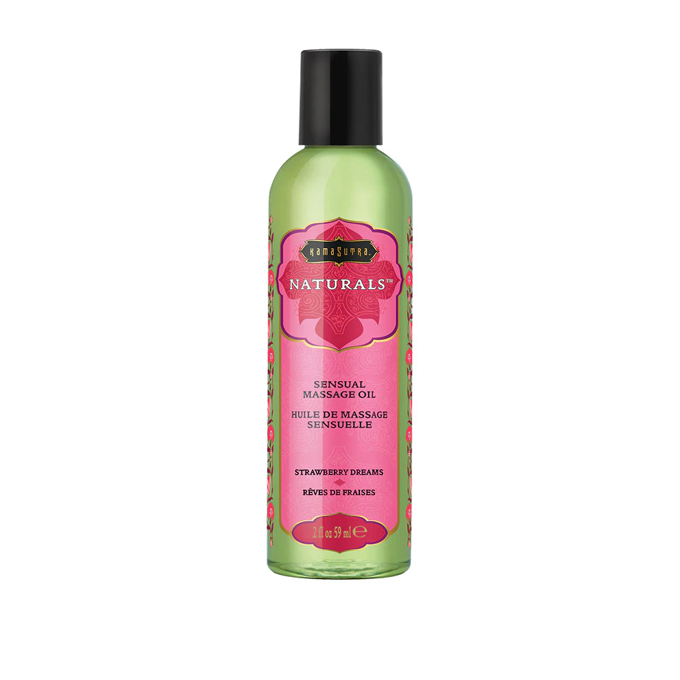 KamaSutra – Naturals Sensual Massage Oil – 59ml (Strawberry Dreams)