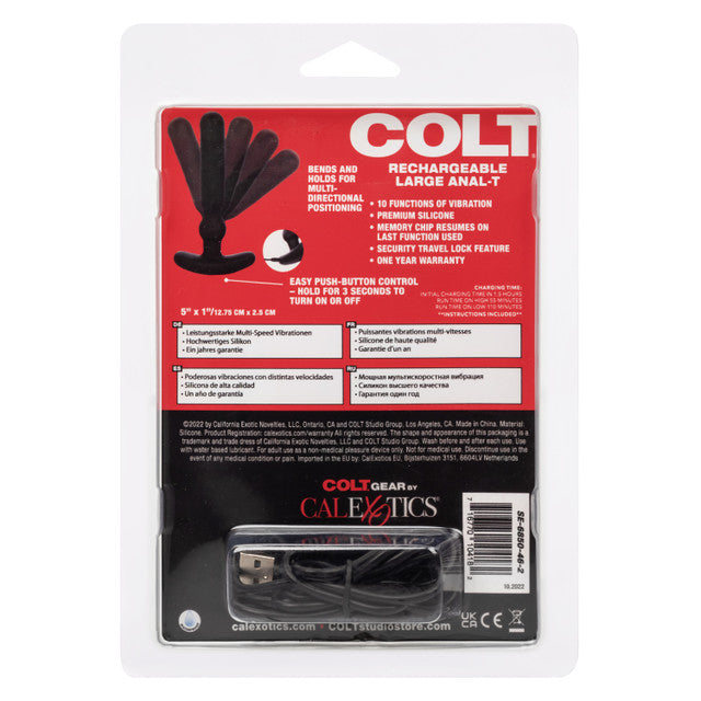 Colt RECHARGEABLE LARGE ANAL-T Flexible Vibrating Butt Plug