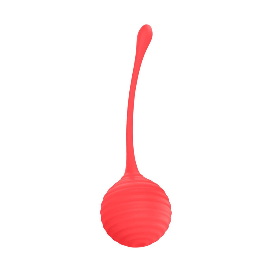 Luv Inc KG88 Kegel Balls Ribbed Silicone 2-Piece Set Coral