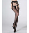 Cindy Love Lingerie Fishnet Thigh High Stockings with Attached Garte