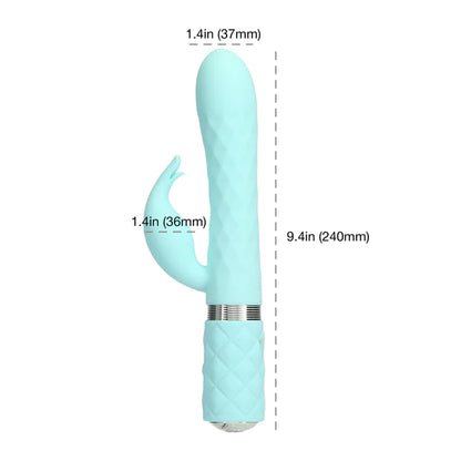 Pillow Talk LIVELY Rechargeable Powerful Rotating Rabbit Vibrator with Swarovski Crystal 