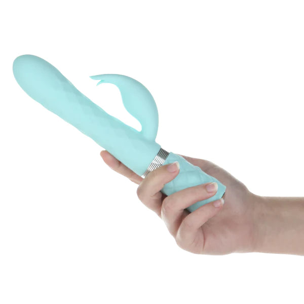 Pillow Talk Lively Rotating Rabbit Vibrator Teal